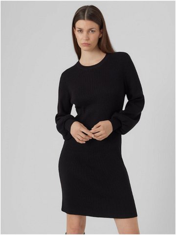 Černé dámské svetrové šaty VERO MODA Haya
