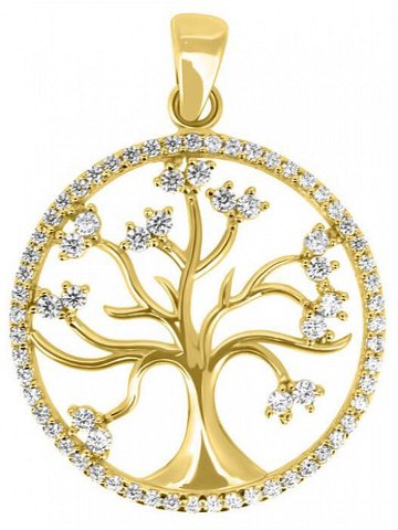 Brilio Krásný přívěsek ze žlutého zlata Strom života PENT014 AU Y