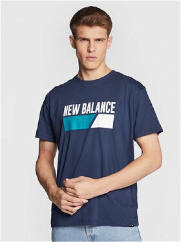 New Balance T-Shirt MT23901 Tmavomodrá Relaxed Fit