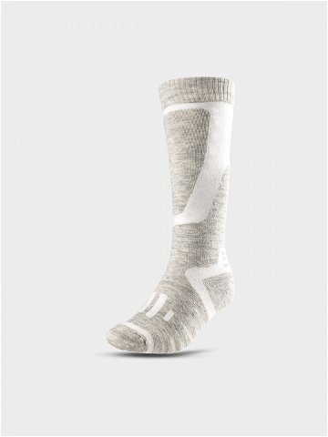 Dámské lyžařské ponožky s přídavkem vlny – šedé