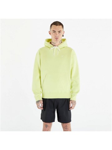 Nike Solo Swoosh Men s Fleece Pullover Hoodie Luminous Green White