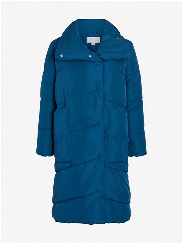 Modrý dámský zimní prošívaný kabát VILA Vipauli