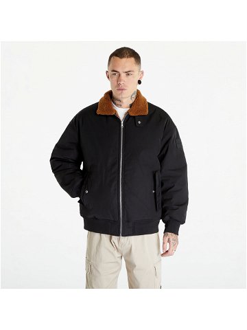 Calvin Klein Jeans Reversible Sherpa Bomber Jacket Black Brown