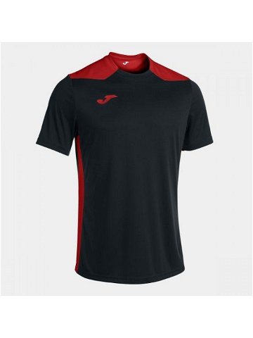 Joma Championship VI Short Sleeve T-Shirt Black Red