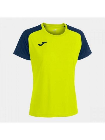 Joma Academy IV Short Sleeve T-Shirt Fluor Yellow Navy