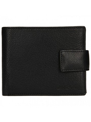 Pánská kožená peněženka s propinkou LG-22111 L černá