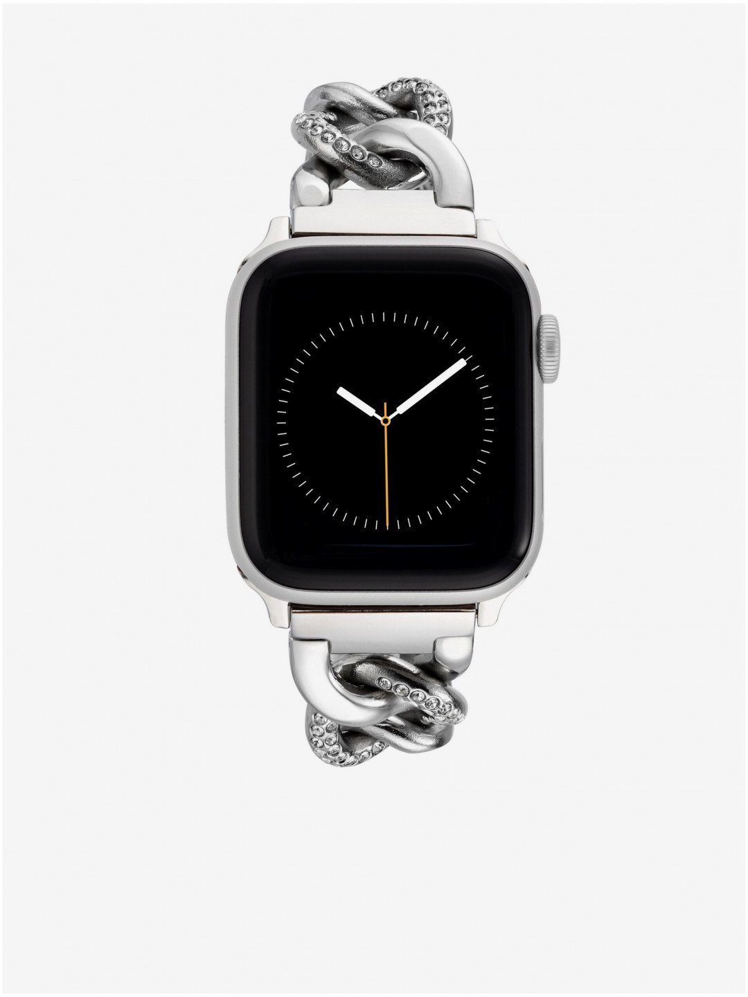 Řemínek pro Apple Watch 38 40 41mm ve stříbrné barvě Anne Klein