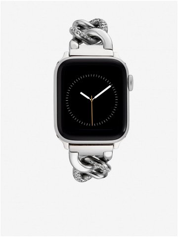 Řemínek pro Apple Watch 38 40 41mm ve stříbrné barvě Anne Klein