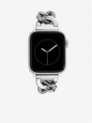 Řemínek pro Apple Watch 42 44 45 ultra 49mm ve stříbrné barvě Anne Klein