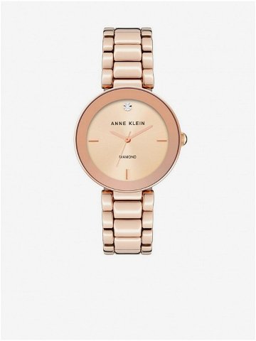 Dámské hodinky v růžovozlaté barvě Anne Klein