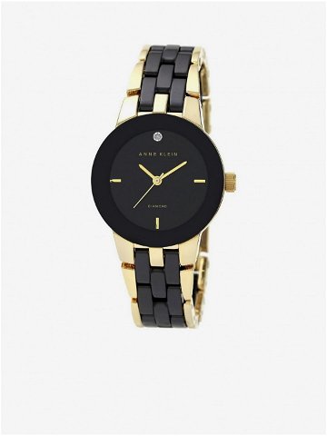 Dámské hodinky v zlato-černé barvě Anne Klein