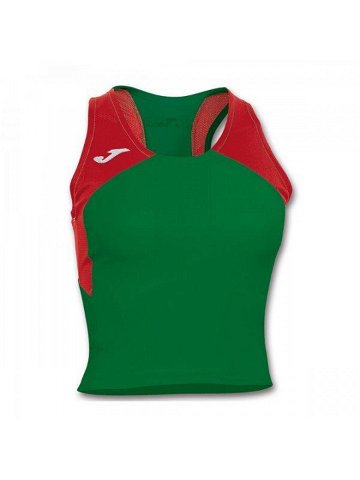 Joma T-Shirt Record Woman Green-Red Sleeveless
