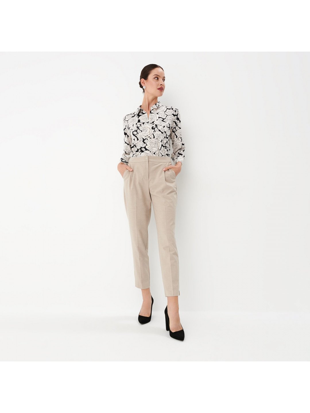Mohito – Elegantní kalhoty – Béžová