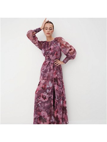 Mohito – Maxi šaty s květinovým vzorem – Hnědá