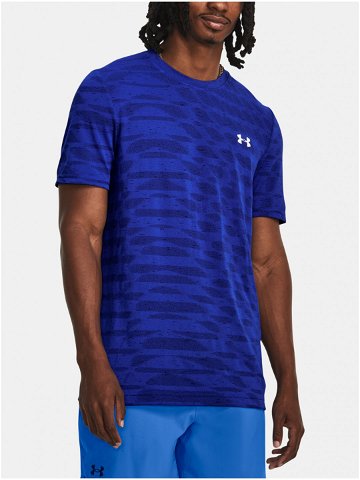 Modré sportovní tričko Under Armour UA Seamless Ripple SS