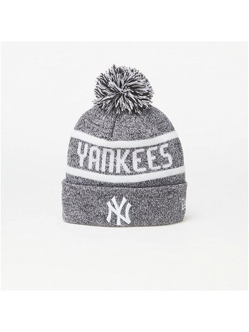 New Era New York Yankees Jake Bobble Knit Beanie Hat Black White