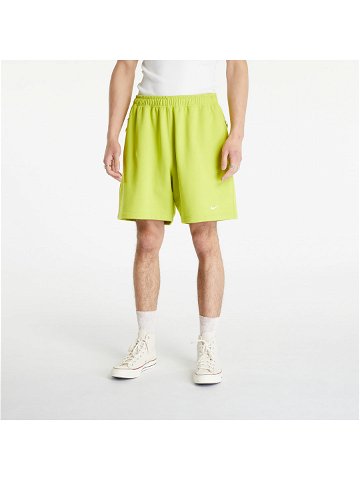 Nike Solo Swoosh Men s French Terry Shorts Bright Cactus White