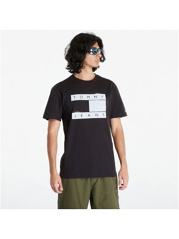 TOMMY JEANS Classic Spray Flag T-Shirt Black