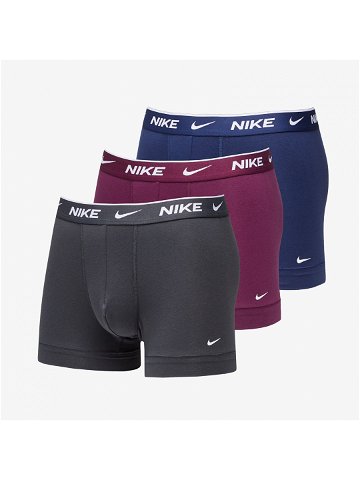 Nike Dri-FIT Trunk 3-Pack Midnight Navy Bordeaux Anthracite