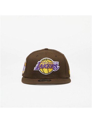 New Era Los Angeles Lakers Repreve 9FIFTY Snapback Cap Walnut True Purple