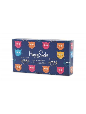 Happy Socks 3-Pack Mixed Cat Socks Gift Set