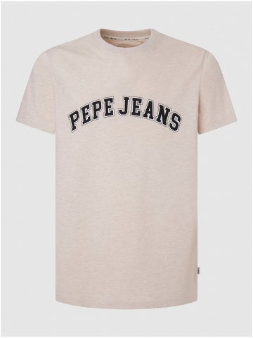 Béžové pánské tričko Pepe Jeans