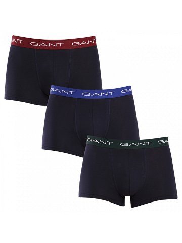 3PACK pánské boxerky Gant modré 902333003-604 M