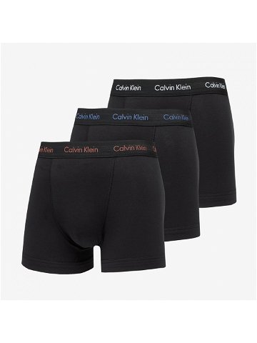 Calvin Klein Cotton Stretch Boxer 3-Pack Black Maroon Skyway True Navy Logos