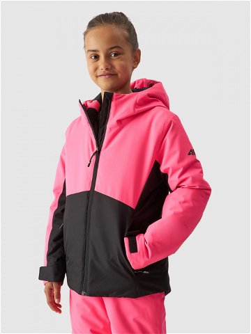 Dívčí lyžařská bunda membrána 5000 – pudrově růžová