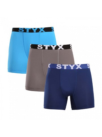 3PACK pánské funkční boxerky Styx vícebarevné 3W96839 L