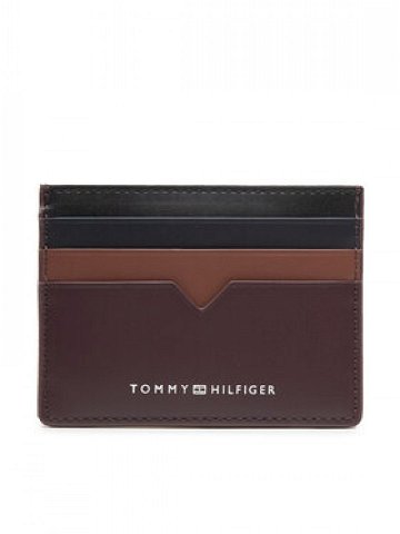 Tommy Hilfiger Pouzdro na kreditní karty Th Modern Leather Cc Holder AM0AM10616 Hnědá