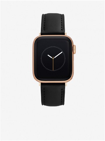 Černý kožený řemínek pro hodinky Apple Watch Anne Klein