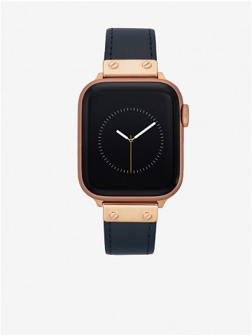 Tmavě modrý kožený řemínek pro hodinky Apple Watch