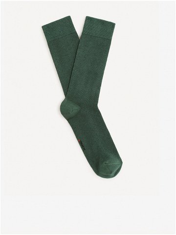 Zelené pánské ponožky Celio Milof