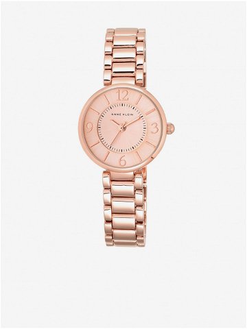 Dámské hodinky v růžovozlaté barvě Anne Klein