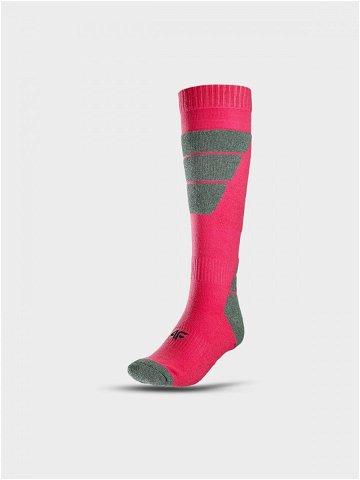 Dámské lyžařské ponožky – růžové