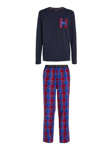Pánské pyžamo Tommy Hilfiger s papučemi vícebarevné v dárkovém balení UM0UM02989 0G5 S