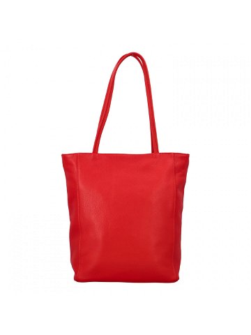 Dámská kožená kabelka přes rameno červená – ItalY Nooxies