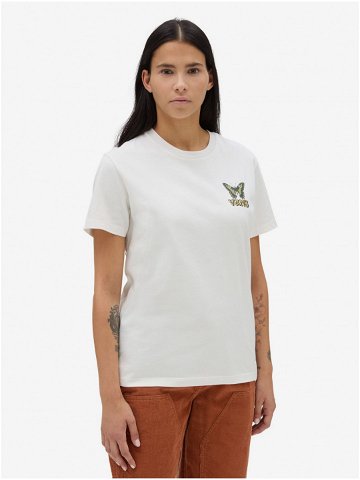 Krémové dámské tričko VANS Natural Fly