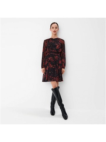 Mohito – Vzorované mini šaty z úpletu mesh – Černý