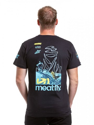 Meatfly pánské tričko Dakar Blue Black Modrá Velikost XXXL