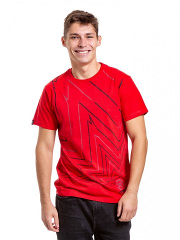 Meatfly pánské tričko Meatwave Bright Red Červená Velikost XXL 100 bavlna