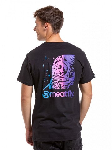 Meatfly pánské tričko Cosmic Black Černá Velikost XXL 100 bavlna
