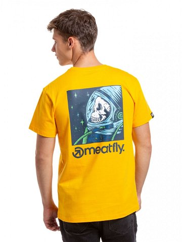 Meatfly pánské tričko Cosmic Deep Yellow Žlutá Velikost XXL 100 bavlna