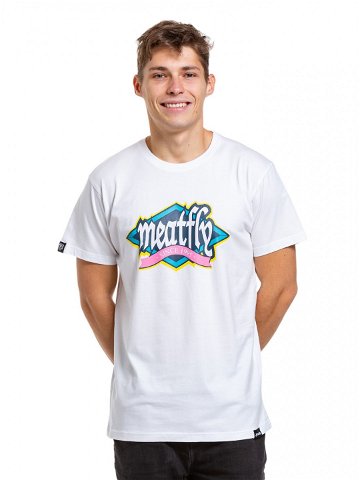 Meatfly pánské tričko Rockit White Bílá Velikost XXL