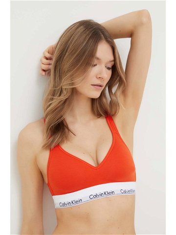 Sportovní podprsenka Calvin Klein Underwear oranžová barva