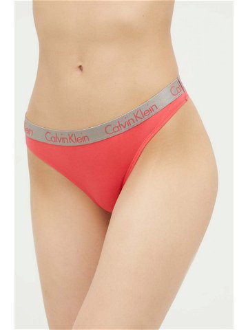 Tanga Calvin Klein Underwear růžová barva 000QD3539E