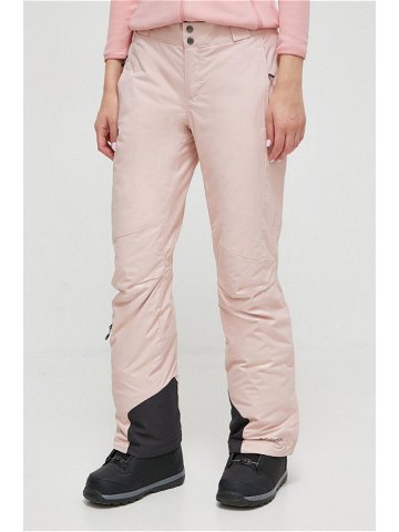 Kalhoty Columbia růžová barva