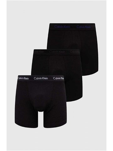 Boxerky Calvin Klein Underwear 3-pack pánské černá barva 000NB1770A