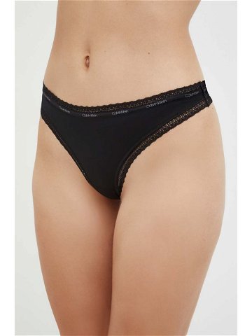 Tanga Calvin Klein Underwear 3-pack 000QD3802E